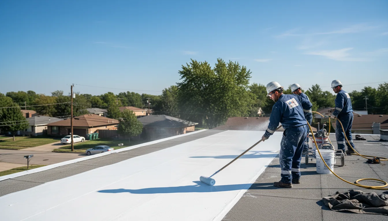 Commercial roof coating in Magazine, AR near me